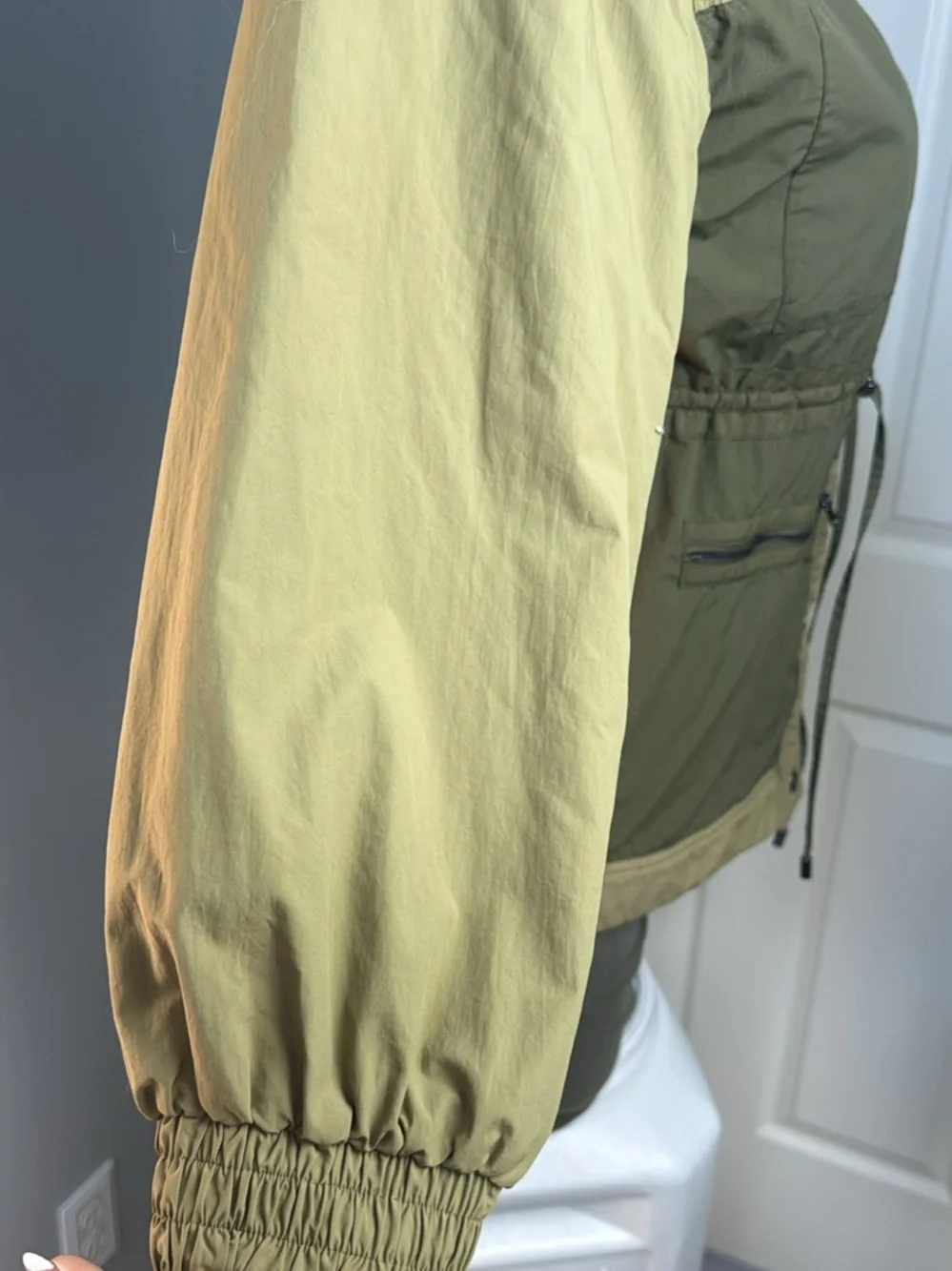 Women’s Two-Tone Olive Utility Jacket